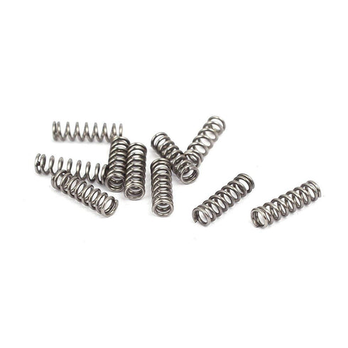 0.5mmx3mmx10mm 304 Stainless Steel Compression Springs, Silver Tone, 10pcs