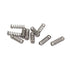 0.5mmx3mmx10mm 304 Stainless Steel Compression Springs, Silver Tone, 10pcs