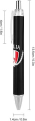 Italia Italy Italian Map Flag Ballpoint Pen Retractable Work Pens for Men Women Office Gift 4 PCS