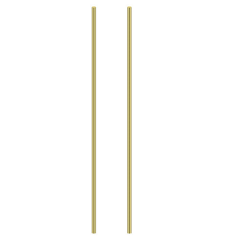 1/4 Inch Brass Round Rod, Favordrory 2PCS Lathe Bar Stock, 1/4 Inch Diameter, 14 Inch Length