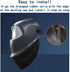 CSBOYUKEJ 2-piece welding helmet rear extension and helmet bib, made of flame-retardant cotton, with edged seal