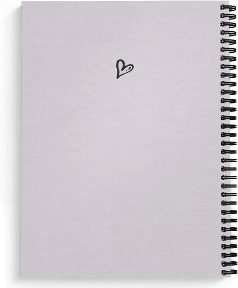 Softcover Girl With A Dream 8.5" x 11" Motivational Spiral Notebook/Journal, 120 Wide Ruled Pages, Durable Gloss Laminated Cover, Black Wire-o Spiral. Made in the USA