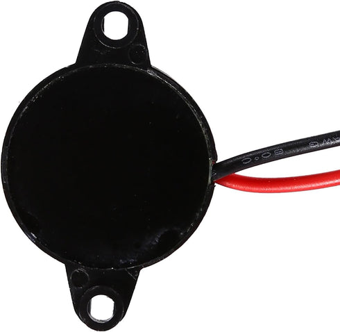 Walfront 23mm 12mm 100mm Piezoelectric Buzzer, Active Sound Electronic Sounder with Integrated Driver for Computers