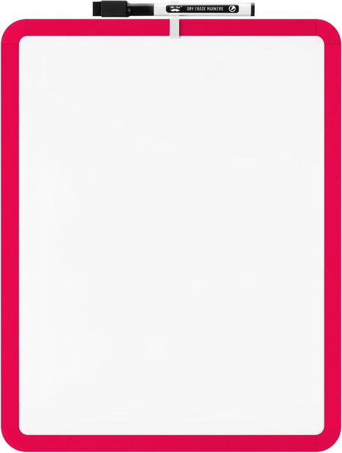 Mr. Pen Dry Erase Board, 14” x 11” Small White Board with Black Marker and Red Frame for Kids and Students