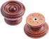 FirstDecor 20PCS (37x26mm) Farmhouse Style Wooden Knobs Wood Drawer Shoe Cabinet Bedside Table Knobs Pulls Safety