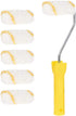 uxcell 6x Paint Roller Brush 3 Inch 76mm for Household Wall Painting with 1 Plastic Handle