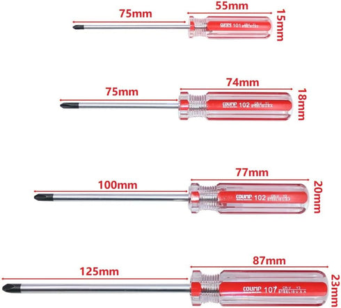 4-Piece Multifunctional Magnetic Y Screwdriver Set, Y3 mm Y4 mm Y5 mm Y6 mm