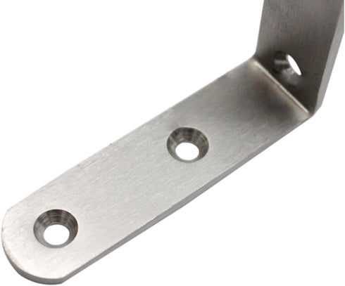 Deezio 90 Pack 4(150x100x4mm) Corner Brace Angle Bracket, Stainless Steel Degree Strong Loading Capacity Shelf Wall