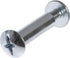 Hillman 44750 #10-24 x 1" Steel Binding Post with Screw, Zinc, 20 Count