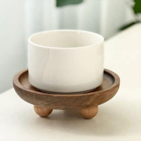 Generic 7 Inch Wooden Riser for Display, Wood Pedestal Stand for Farmhouse Tabletop Entry Table Centerpieces Decor