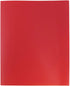 JAM PAPER Plastic 2 Pocket POP Folders - Durable School Folders - Red - 6 Pack