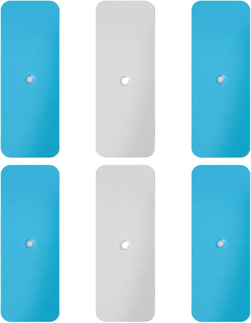 Gosknor 6pcs Metal Adhesive Strips for Magnetic Under Cabinet Lights, Replacement Metal Adhesive