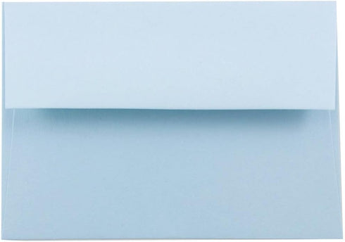 JAM PAPER A2 Premium Invitation Envelopes - 4 3/8 x 5 3/4 - Pastel Baby Blue - 50/Pack