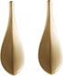 SANCHAKOU Dresser Knobs 2 Pack Brass Shoe Cabinet Bedside Table Solid Loquat Leaf