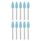 10pcs Rubber Polishing Bit Silicone Buffing Wheels, 600 Grit 6mm Dia Mounted Grinding Head for Electric Grinder