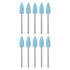 10pcs Rubber Polishing Bit Silicone Buffing Wheels, 600 Grit 6mm Dia Mounted Grinding Head for Electric Grinder