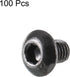uxcell M3x4mm Thread Button Head Hex Socket Cap Screw Bolt - 100pcs