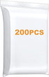200 PCS 2" x 3" Thick 4 Mil Small Clear Zip Poly Lock Plastic Bags, Heavy-Duty Reclosable Zip Bags for Jewelry
