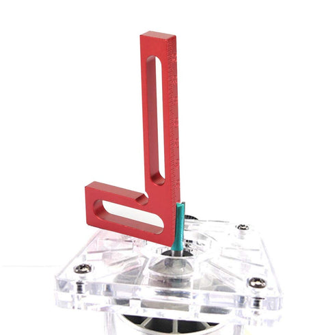 Rectangular 90 Degree Professional Positioning Ruler, Woodworking Clamping Square Measurement Layout Template Tool
