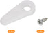 uxcell 20 Pieces Picture Frame Turn Button, 24x10mm for Hanging Pictures, Plastic with 20 Pcs Screws (White)