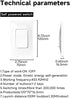 328Ft GLOBELEC Self-Powered Wireless Light Kit,No Battery Required,Mini Remote Control Switch with RF Range Wall Light