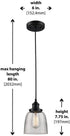 Monteaux Lighting. 1-Light Monteaux Lighting Pendant Oil Rubbed Bronze-OB