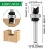 Ozmatip 5pcs 1/4 1/4", 3/8", 9/16", 3/4", 1" Pattern Flush Trim Router Bit Shank, Carbide Tipped Top Bearing Template
