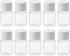 YOKIVE 50 Pcs Transparent Chemical Storage Bottle, Plastic Container with Wide Mouth for Reagent Samples