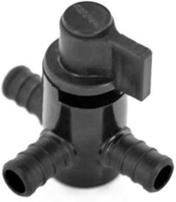 Elkhart 28910 3-Way By-Pass Crimp Valve, Black