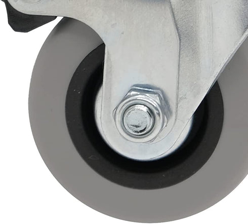 Shepherd Hardware 8126E Swivel Corner Caster, Gray