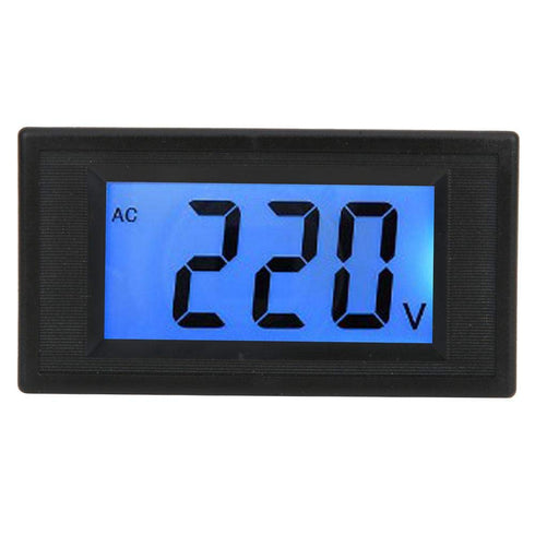 YB5135D Digital AC Voltmeter LCD Blue Backlight Two Wire Voltage Tester Measuring Range AC80-500V