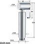 YHWKZCTTT HandheldSprayer Brass Chrome Baby Cloth Diaper Sprayer Portable Hand Held ToiletSprayer Head, for Feminine