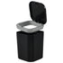 Mini Trash Can - 0.5 Gallon Black Wastebasket Container for Desk, Countertop