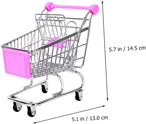 Rolling Wrought Iron Storage Cart - Versatile Kitchen & Party Use