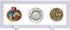 Skelang 3D Floating Display Case, White Rectangular Coin Holder Display Stand, 9"×3.54"×0.75" for Coins and Jewelry