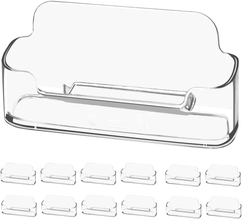 vrupin 8 Pack Clear Acrylic Business Card Holder for Desk, Plastic Desktop Display Holders for Office & Exhibition