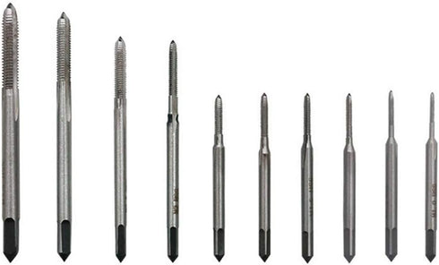 10 Pcs Micro Taps for Clocks and Watches, Metric Straight Flute Coarse Thread Design