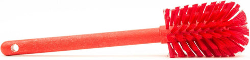 SPARTA Large Water Bottle Brush, 12 Inches Red Plastic Dishwashing Tool for Wide-Mouth Jars, Bottles, Tumblers
