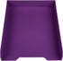 JAM PAPER Purple Stackable Paper Trays - Desktop Document, Letter, & File Organizer Tray - Sold Individually