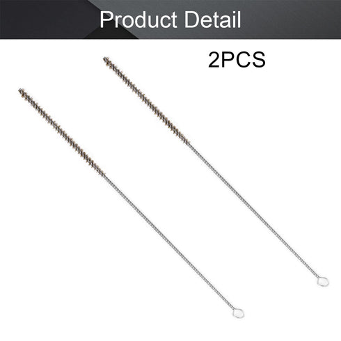 Utoolmart Copper Wire Cleaning Brush, Spiral Power Tube Brush, 0.2-inch Diameter, 12-inch Length, 2pcs