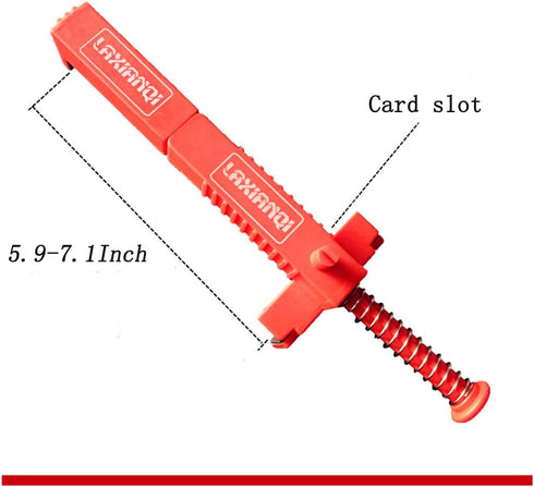 LXQ 5.9-7.1 Inch Extended Upgrade Brick Line Clips - Line Runners Sold in Pairs, Orange