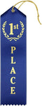 RibbonsNow 1st Place Award Ribbons - 25 Blue Ribbons with Card & String