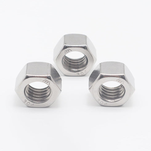 Kuprowin M4 M4-0.7mm 150pcs Metric Hex Nuts, Stainless Steel Standard Metric Coarse Thread Hardware Nuts;