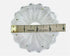 Generic 3.8 0.8 8 0.9" x with Gold Pins Crystal Glass Chandelier Bobeche Center Hole
