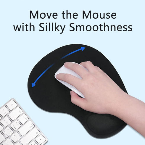 JYWYBF Ergonomic Mouse Pad with Wrist Rest, Gel Wrist Support Mousepad, Pain Relief Laptop Computer Mouse Pad, Non-Slip