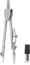 Mr. Pen Compass for Geometry - Silver Metal Drawing Compass with Extra Leads for Drafting and Math.