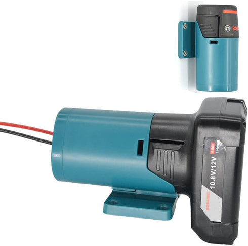 Power Wheels Adapter for Bosch 10.8V 12V Battery Holder Wall Mount, Power Connector for DIY