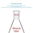 StonyLab Borosilicate Glass 100mL Heavy Wall Single Neck Recovery Flask, 24/40 Outer Joint