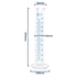 2pcs 500ml Plastic Graduated Cylinders, Lab Chemistry Measuring Set with Clear Graduations and Spout