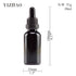 YIZHAO 1oz Black Glass Dropper Bottles, Tincture Bottles with Glass Dropper for Essential Oils, Aromatherapy, 12 Pcs